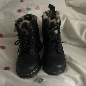 Dr Martens - Leoprd fur lined
